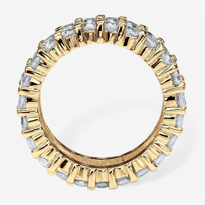 Womens 12MM Cubic Zirconia 14K Gold Over Silver Band
