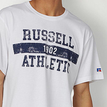 Russell Athletics Mens Crew Neck Short Sleeve Classic Fit Graphic