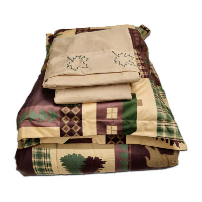Beatrice Home Fashions Cozy Cabin 7-pc. Complete Bedding Set with Sheets