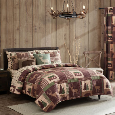 Beatrice Home Fashions Cozy Cabin Quilt Set