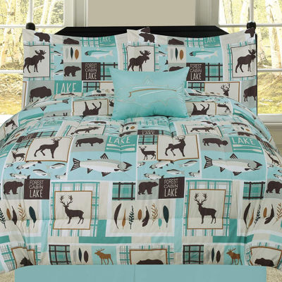 Beatrice Home Fashions Fishing By The Lake Lightweight Comforter Set