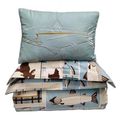Beatrice Home Fashions Fishing By The Lake Lightweight Comforter