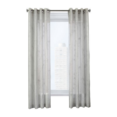 Triston Grommet Top Sheer Single Curtain Panels