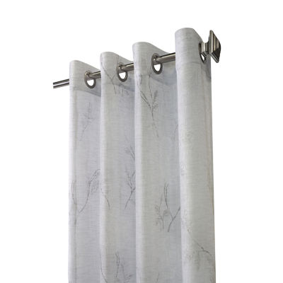 Triston Grommet Top Sheer Single Curtain Panels