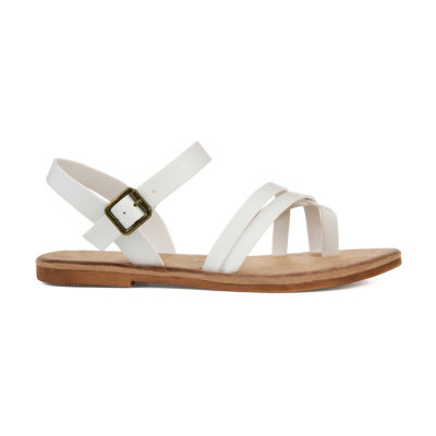 Journee Collection Womens Vasek Ankle Strap Flat Sandals