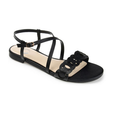 Journee Collection Womens Jalia Adjustable Strap Flat Sandals