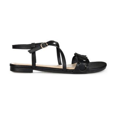 Journee Collection Womens Jalia Adjustable Strap Flat Sandals