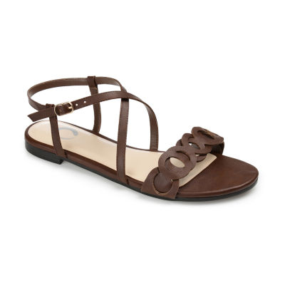 Journee Collection Womens Jalia Adjustable Strap Flat Sandals