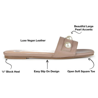 Journee Collection Womens Leonie Slide Sandals