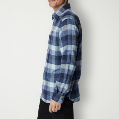 Columbia Cornell Woods™ Mens Long Sleeve Regular Fit Stretch Fabric Button-Down Shirt