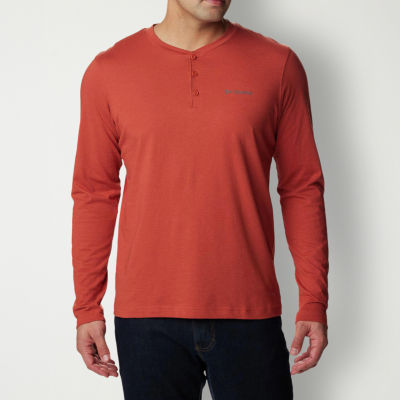 Columbia Thistletown Hills™ Mens Long Sleeve Moisture Wicking Regular Fit  Henley Shirt