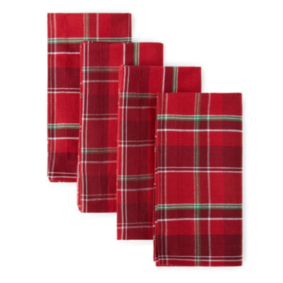 North Pole Trading Co. Fa La La Plaid 2-pc. Kitchen Towel, Color