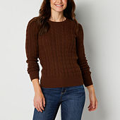 Misses Brown Sweaters Cardigans for Women JCPenney