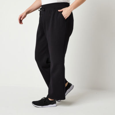 Xersion Womens Fleece Mid Rise Straight Sweatpant