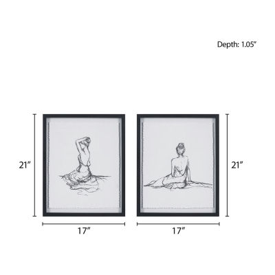 Madison Park Feminine Figures 2-pc. Wall Art Sets