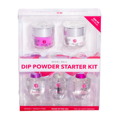 Revel Nail Dip Powder  Two Color Starter Kit Value Set