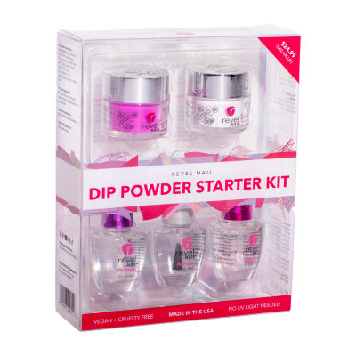 Revel Nail Dip Powder  Two Color Starter Kit Value Set