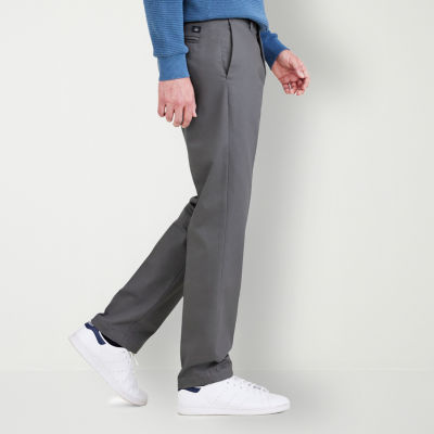 Dockers Signature Iron Free Khaki With Stain Defender Mens Comfort Waistband Straight Fit Flat Front Pant