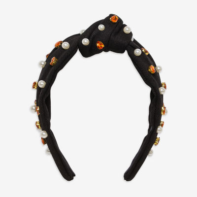 Bijoux Bar Black Beaded Womens Headband