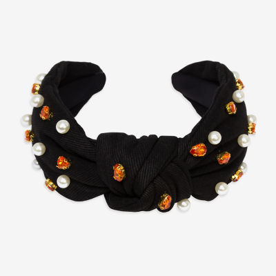 Bijoux Bar Black Beaded Womens Headband