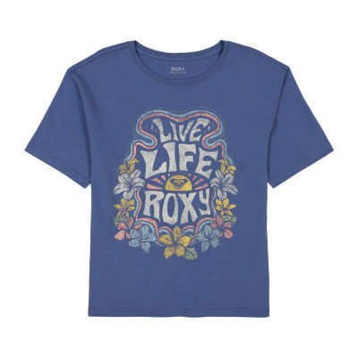 Roxy Big Girls Crew Neck Short Sleeve Graphic T-Shirt