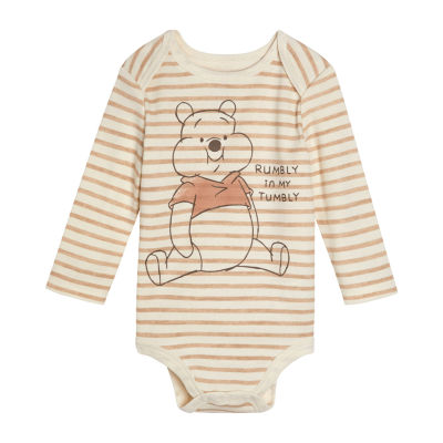 Disney Baby Boys Crew Neck Long Sleeve Winnie The Pooh Bodysuit