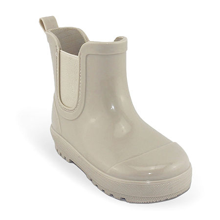 Bearpaw Toddler Girls Flat Heel Rain Boots, 4 Medium, Brown