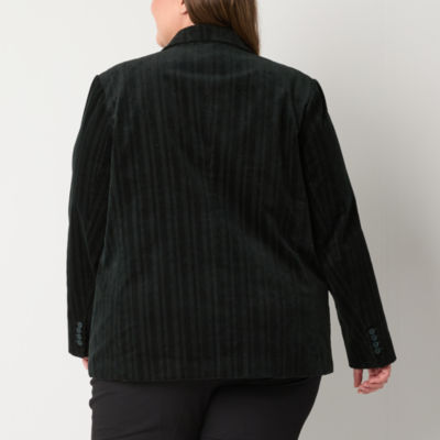 Worthington Womens Regular Fit Double Breasted Blazer