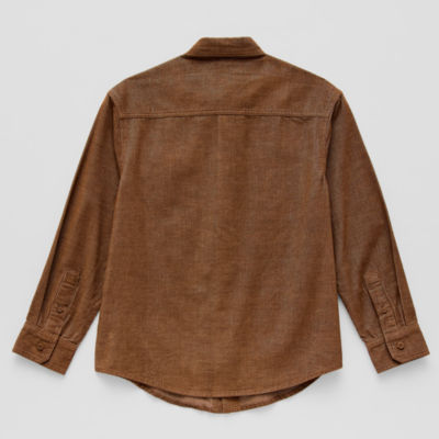 Thereabouts Little & Big Boys Adaptive Corduroy Long Sleeve Button-Down Shirt