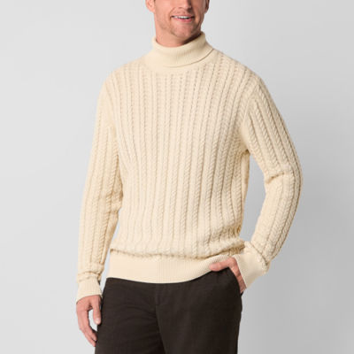 Stafford Mens Long Sleeve Regular Fit Turtleneck