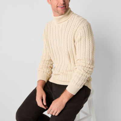 Stafford Mens Long Sleeve Regular Fit Turtleneck