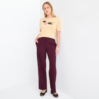 St. John's Bay Womens Wide Leg Pull-On Pant