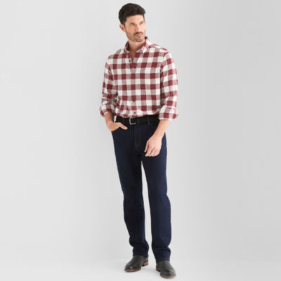 St. John's Bay Mens Long Sleeve Classic Fit Flannel Shirt