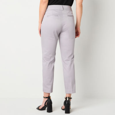 Liz Claiborne Emma Womens Plus Ankle Mid Rise Ankle Pant