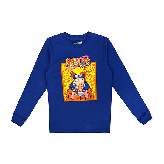 Naruto Little & Big Boys Crew Neck Long Sleeve Graphic T-Shirt