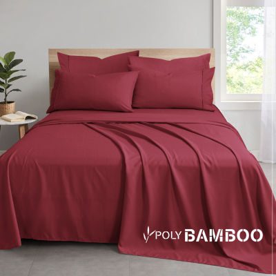 Swift Home Easy Care Rayon From Bamboo Blend With Bonus Pillowcases Deep Pocket Sheet Set