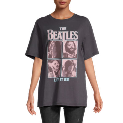 The Beatles Juniors Womens Oversized Graphic T-Shirt