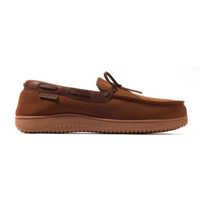 Dearfoams Mens Moccasin Slippers