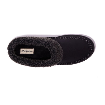 Dearfoams Marshall Microsuede Moc Toe Mens Clog Slippers