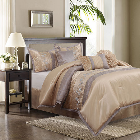 Stratford Park Audrey Midweight Complete Bedding Set, One Size, Beige