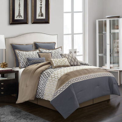 Stratford Park Kelvin 10pc Midweight Comforter Set