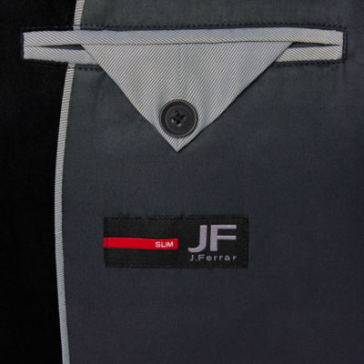 J. Ferrar Velvet Mens Stretch Fabric Slim Fit Sport Coat