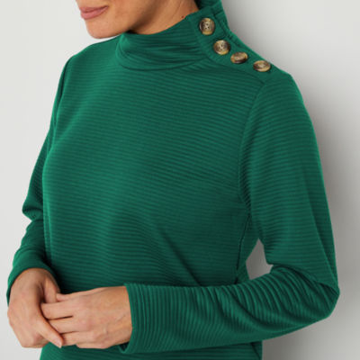 St john's bay outlet womens mock turtleneck