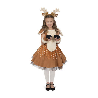 Little & Big  Girls Doe The Deer 4-pc. Costume