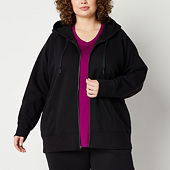 Xersion Purple Fleece Cowl Neck Hoodie Women's Size Medium - beyond exchange