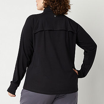 Xersion Everultra-Lite Womens Long Sleeve Quarter-Zip Pullover