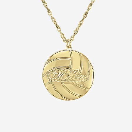 Womens 24K Gold Over Silver 18 Inch Pendant Necklace, One Size, Yellow