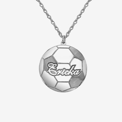 Womens 10K White Gold Pendant Necklace