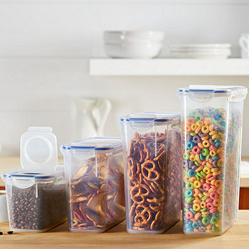 Honey-Can-Do KCH-03828 Food Containers Snap-lock 8 Piece Set- clear, 8 -  City Market