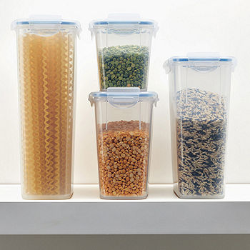 Lock & Lock Easy Essentials 16.5-Cup Pantry Cereal Storage Container with Flip Lid
